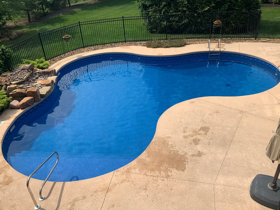 Restored pool after